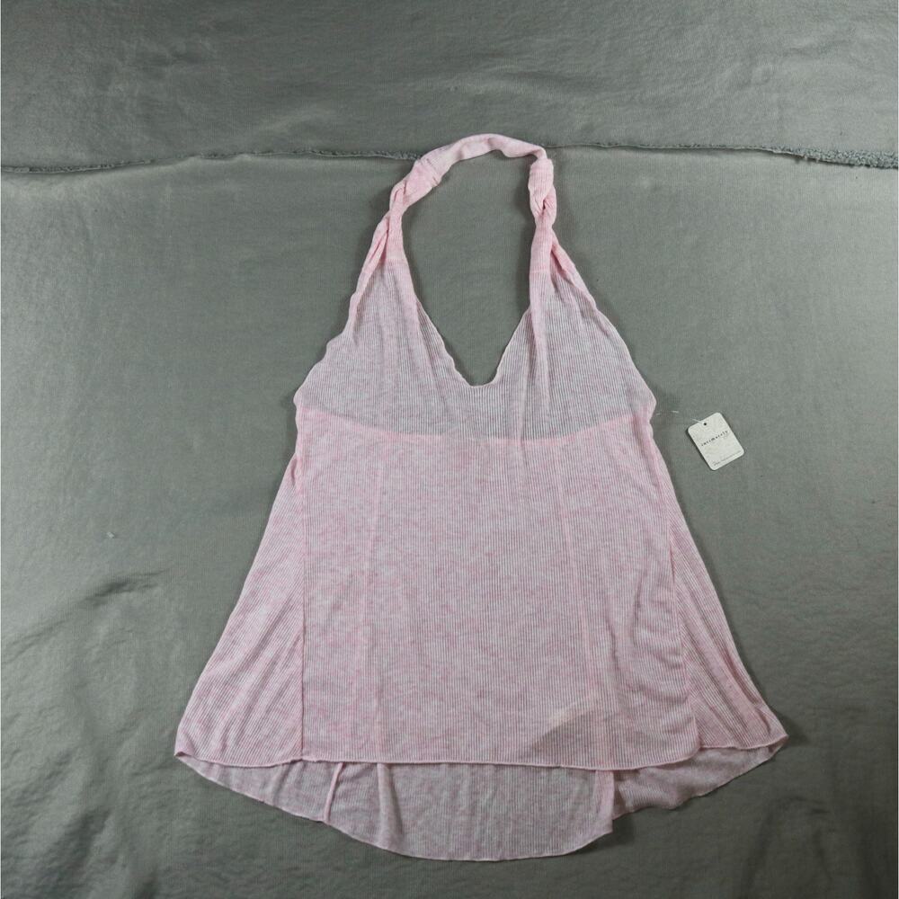 New Free People Top Medium Pink Enough Said Halter Pullover Blouse